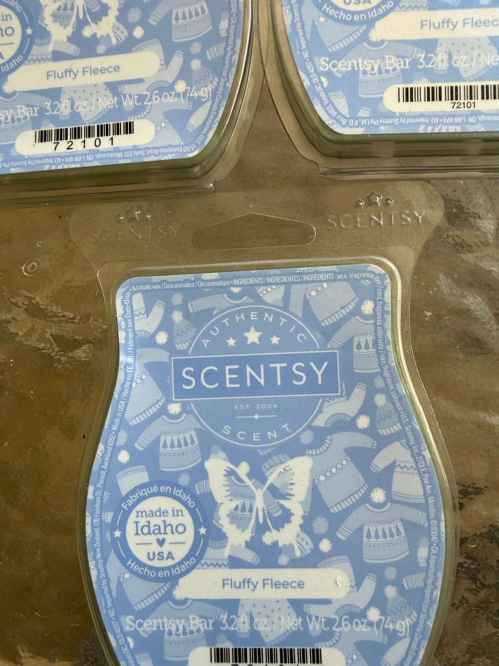 Scentsy Fluffy Fleece Wax Melt - Light Blue